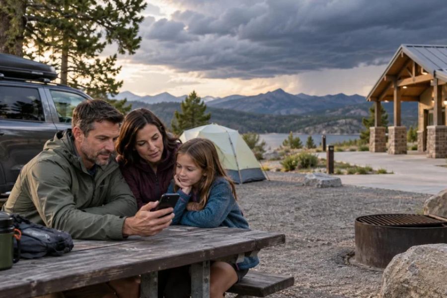 Camping Weather Plan: Alerts, Shelter, and Exit Routes