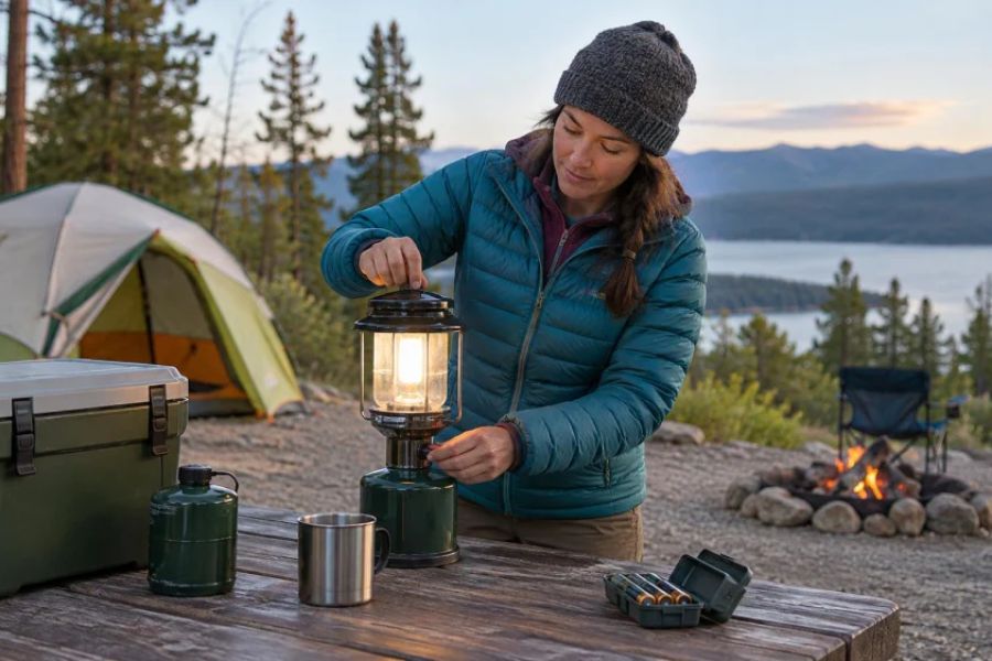 Camping Lantern Setup: Fuel, Batteries, and Safe Placement