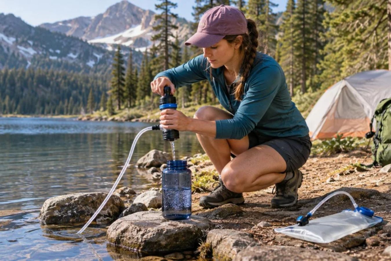 Camping Water Filter Setup: Source, Flow, and Backwashing