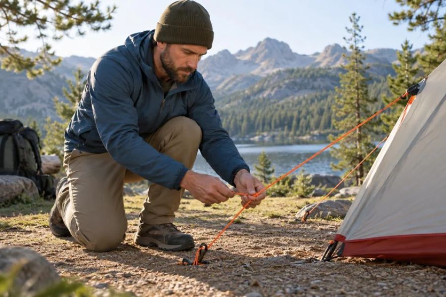 Camping Guyline Check: Knots, Tension, and Trip Hazards